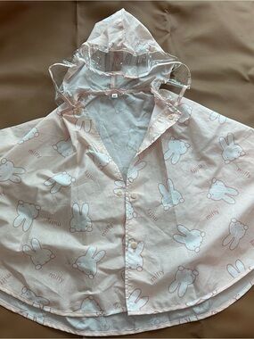 Miffy Raincoat Poncho with Hood 90 cm